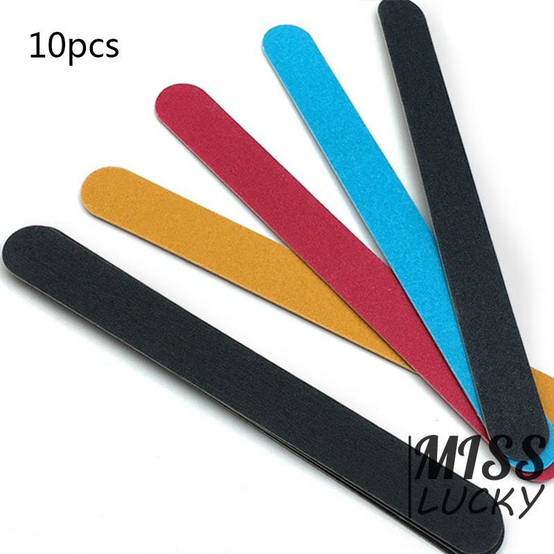 Set 10 dụng cụ dũa móng tay 180 độ siêu mỏng làm đẹp cho nữ