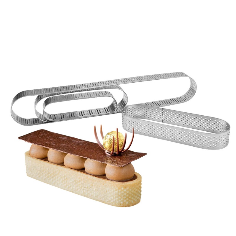 Khuôn Làm Bánh Tart Hình Tròn Đục Lỗ 4 Kích Cỡ