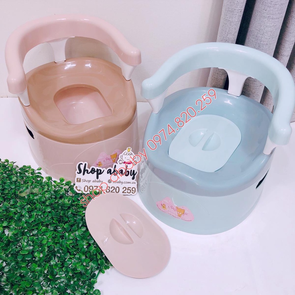 Bô vệ sinh cho bé có ngai tựa lưng cao 10cm - Dụng cụ vệ sinh tiện lợi cho