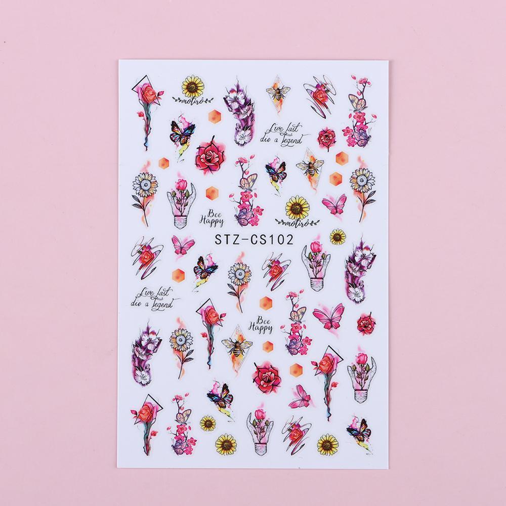 XIANTIN Sticker Dán Móng Hoạ Tiết Hình Học