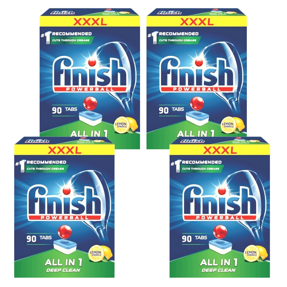 Viên rửa chén Finish All in one 90/hộp - Chính hãng