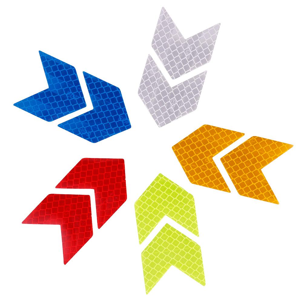 Set 2 Miếng Dán Xe Hơi Hình Mũi Tên Phản Quang Độc Đáo