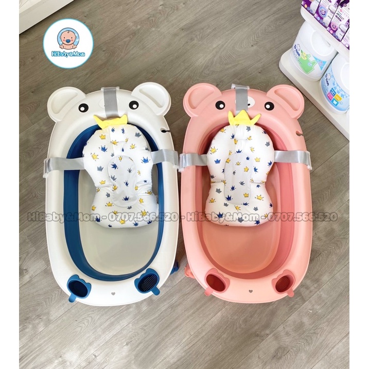 CHẬU TẮM GẤP GỌN KÈM PHAO GẤU