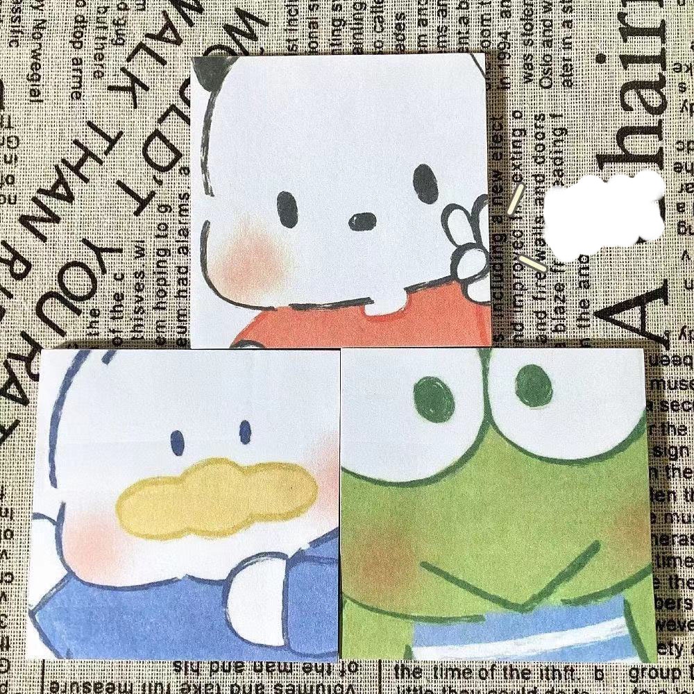 Giấy Ghi Chú Note Pad Hoạt Hình Má Hồng