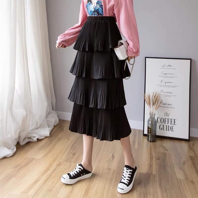Chân Váy Nữ Dáng Dài 4 Tầng Loại 1 Free Ship, Váy Xòe 4 Tàng Bồng Bềnh Thời Trang Giá Rẻ Phong Cách, CV02 | BigBuy360 - bigbuy360.vn