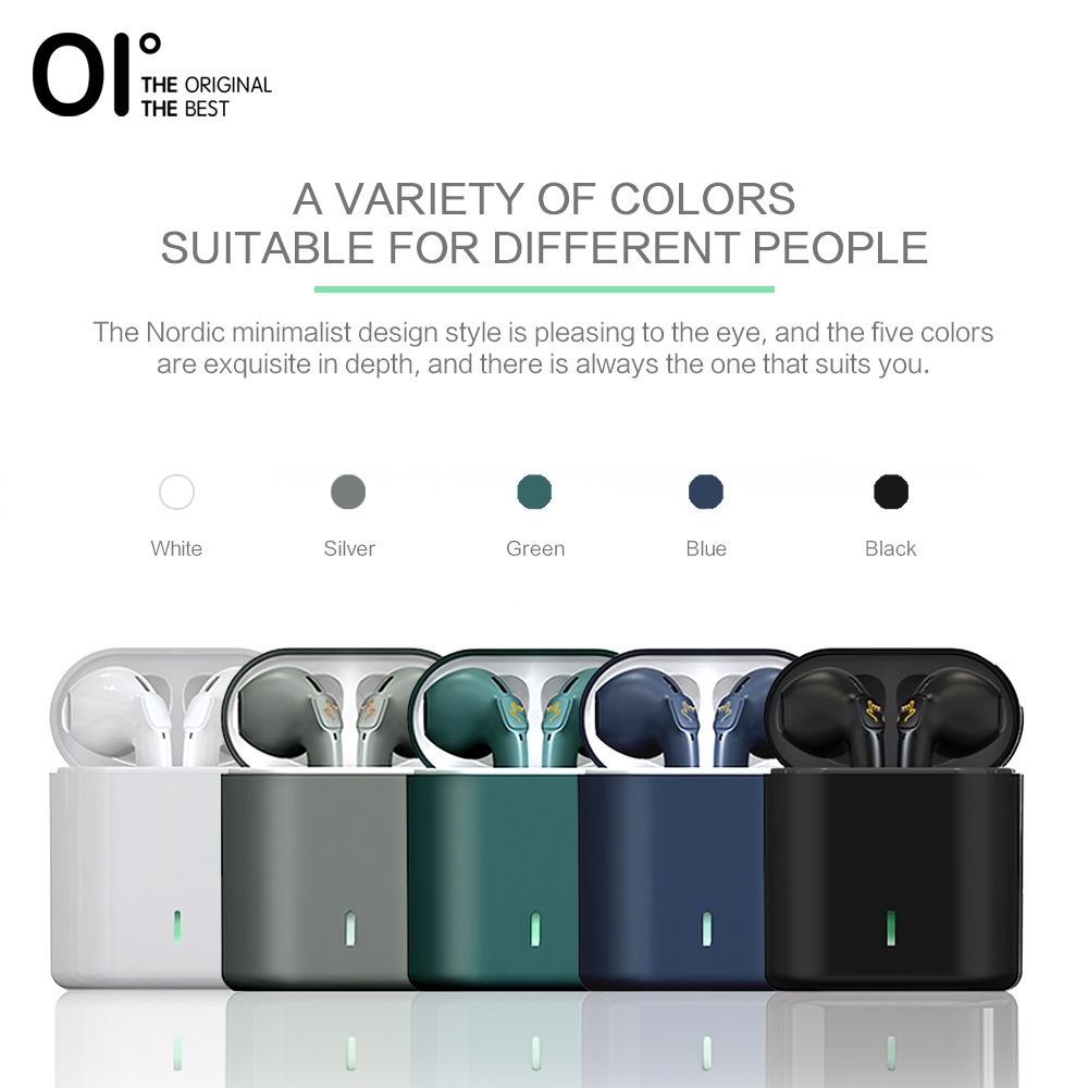 Tai nghe không dây OI Super Two kết nối Bluetooth 5.1 âm thanh nổi thời gian chờ 180 giờ
