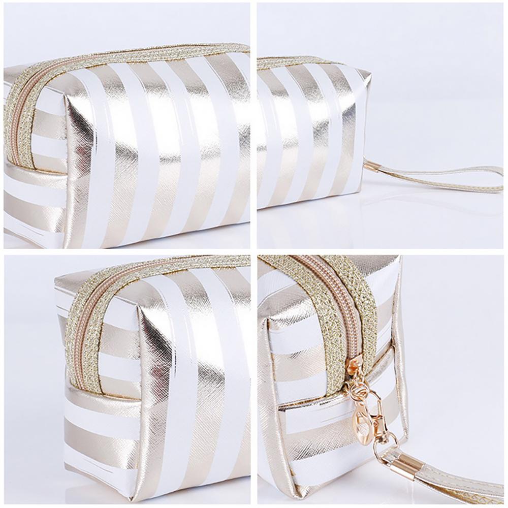 OCEANMAP Túi Đựng Đồ Trang Điểm Màu Laser Chống Thấm Nước Tiện Dụng Khi Đi Du Lịch Ốp