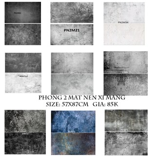 [ LỖI HỎNG 1 ĐỔI 1] Background Chụp Ảnh, Phông Chụp Ảnh Hai Mặt, Decor Nền Xi Măng, Size 57x87cm