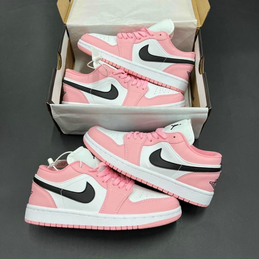 Giày thể thao JD1 jordan 1 low hồng trắng cổ thấp nữ dễ phối đồ Hót Trend 2022 Full box bill+Tặng dây