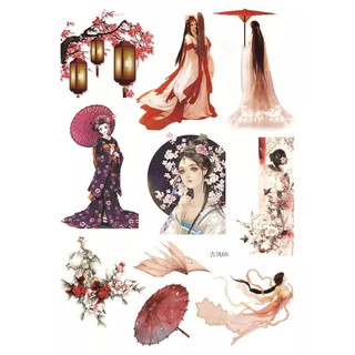 !!  Sticker dán hoa thần (mẫu 21 đến 38) , sẵn có [Cổ Trang]