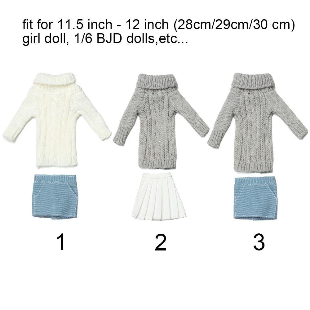 1 Bộ Áo Len Đan Thủ Công Mini Nhiều Màu Sắc Giản Dị Dành Cho Trẻ Nhỏ
