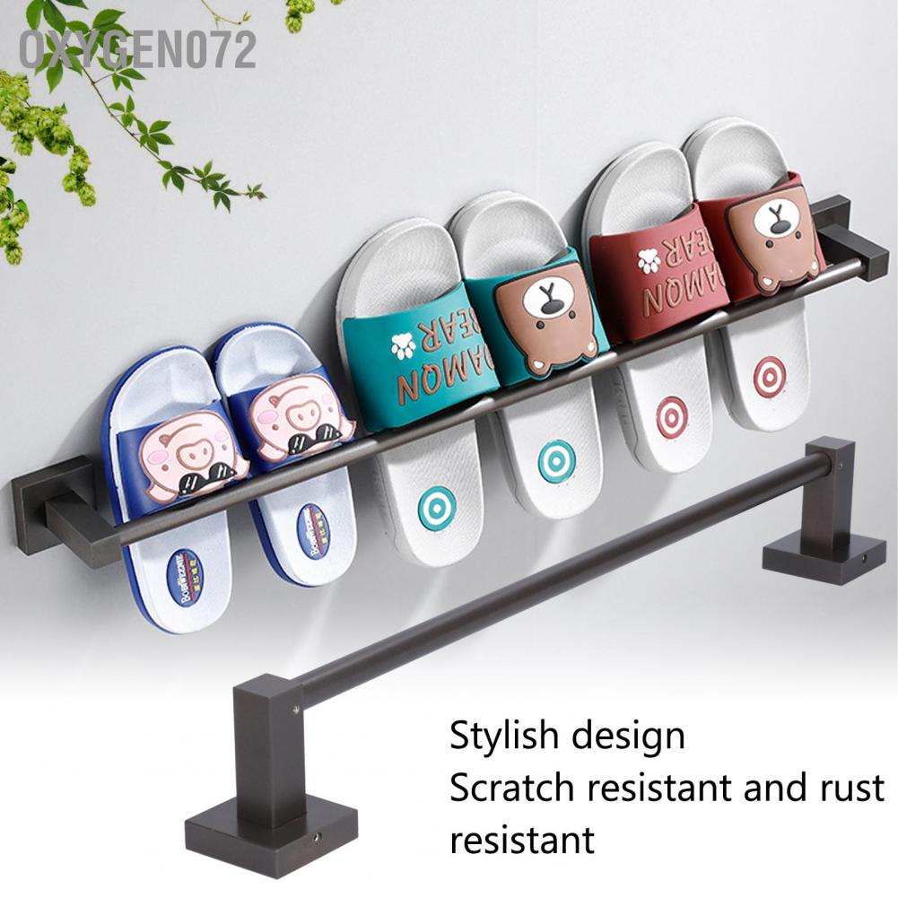 Oxygen072 Dép đi trong nhà Màu xám Treo tường Giày tổ chức Phụ kiện lưu trữ phòng tắm