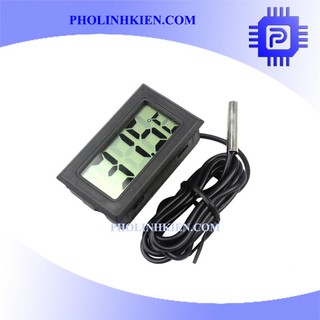 Nhiệt kế mini có đây đo 1m màu đen