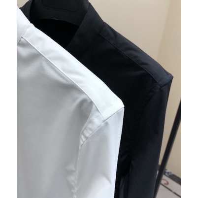 Áo sơ mi nam CỔ TÀU UNISEX dài tay cao cấp : Chất liệu lụa mềm mịn, không nhăn, thoáng mát, thấm hút mồ hôi