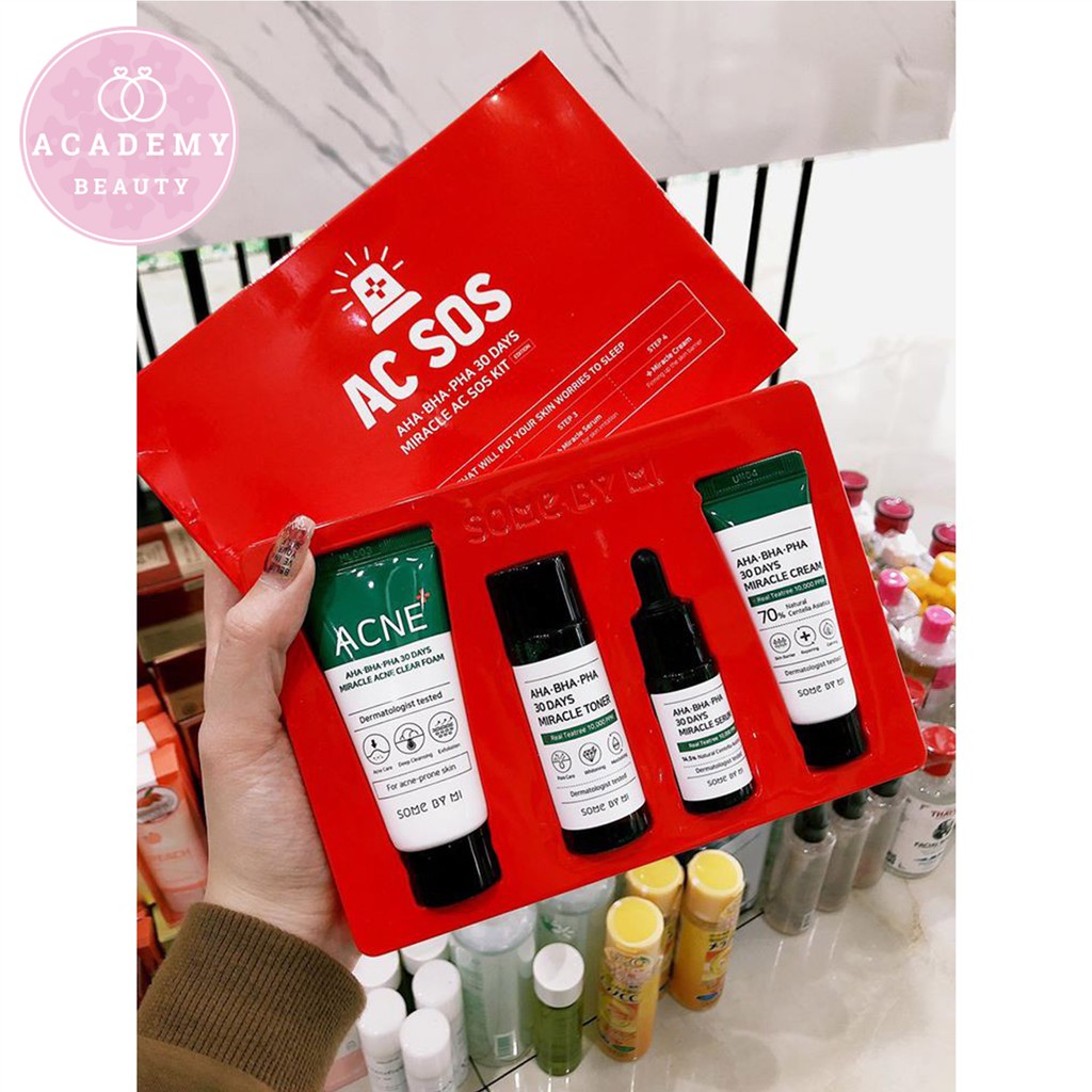 [Chính Hãng] SET SOMEBYMI AHA-BHA-PHA 30 DAYS MIRACLE AC SOS KIT (4ITEMS)