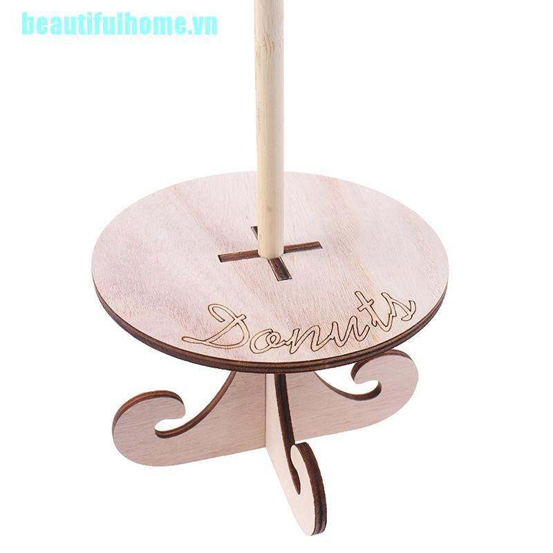 Kệ Gỗ Trưng Bày Bánh Donut