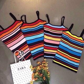Áo 2 dây cầu vồng