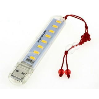 Bộ 2/3/5 chiếc - Đèn cắm cổng USB siêu sáng 8 LED - Sáng vàng hoặc trắng (tự chọn)