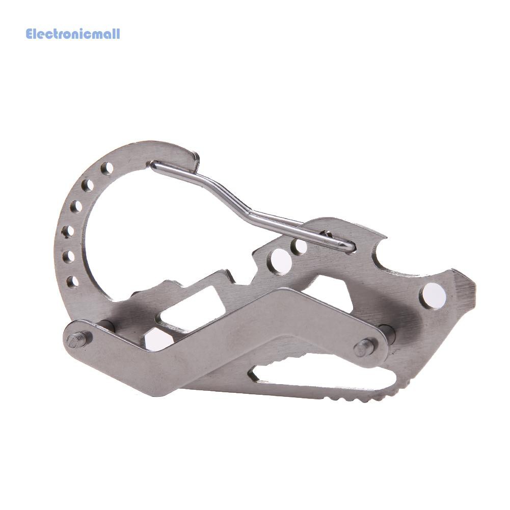 EleEDC Multi-function Key Holder Screwdriver Wrench Carabiner Outdoor Tools