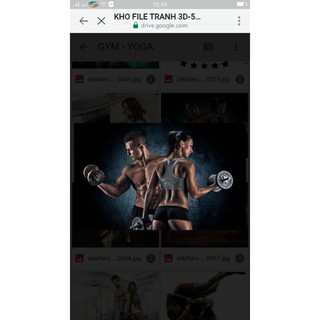 Tranh 3D trang trí phòng tập gym KT ngang 1.25m*0.8m có keo sẵn