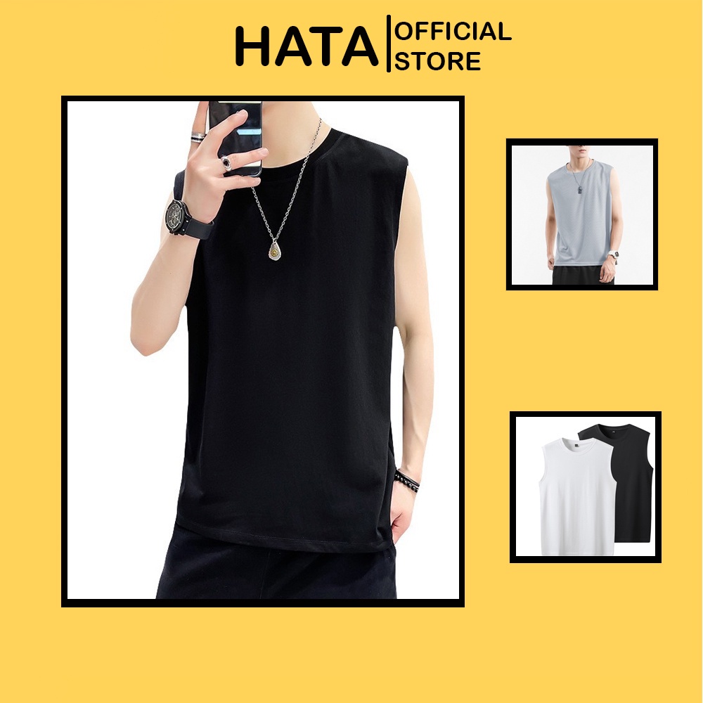 Áo Thể Thao Ba Lỗ Tanktop Vải Thun Lạnh Trơn 227 Cực Hot