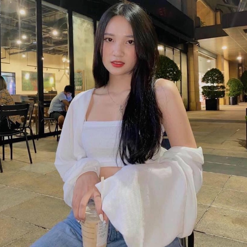 Set áo croptop mix áo khoác tay phồng freesize phom rộng cực ngầu - Áo croptop mix set 2 món chất thun giá rẻ