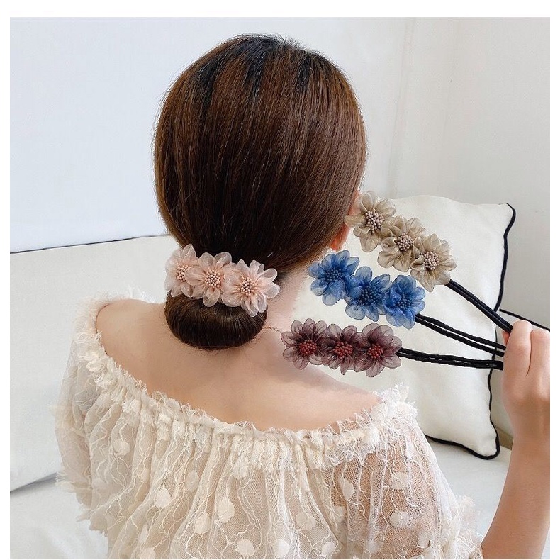 Haimeikang Dụng cụ tạo kiểu tóc đính hoa phong cách Hàn Quốc xinh xắn cho nữ