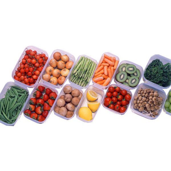 Hộp nhựa đựng thực phẩm Nakaya 830ml loại tròn có nắp Made in Japan