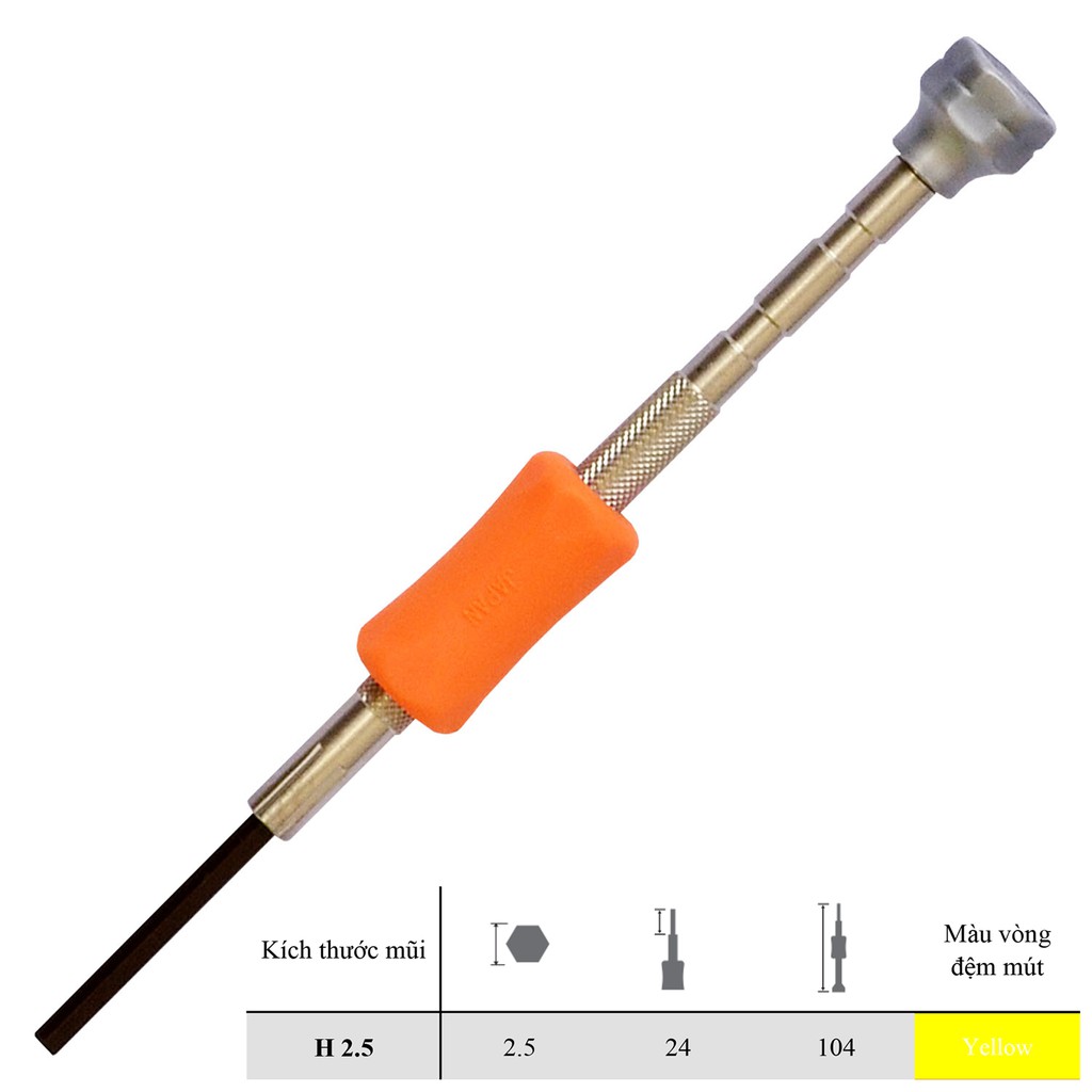 Bộ 06 cái tô vít đầu lục giác siêu nhỏ No.TD-58 Vessel