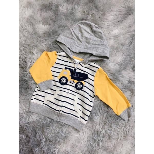 Áo khoác nỉ mỏng cho bé trai dưới 3m
