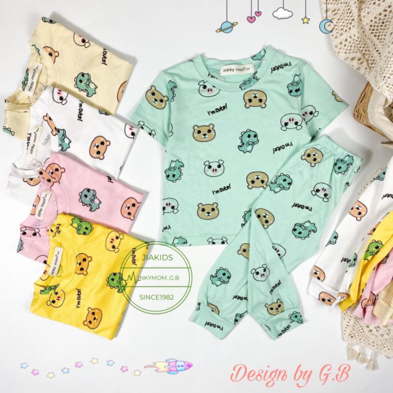 [MẪU HOT] Bộ cộc tay quần alibaba thun lạnh Minky Mom cho bé trai bé gái từ 5-19kg
