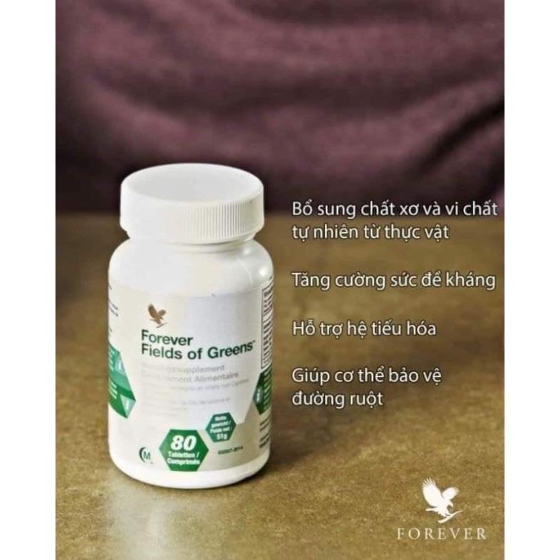 VIÊN RAU XANH FIELDS OF GREEN #068FLP CỦA MỸ BỔ SUNG CHẤT XƠ &VI CHẤT TỰ NHIÊN TỪ THỰC VẬT