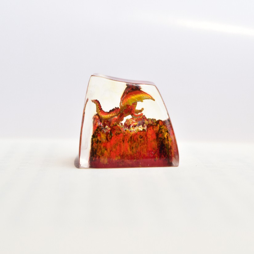 keycap rồng lửa