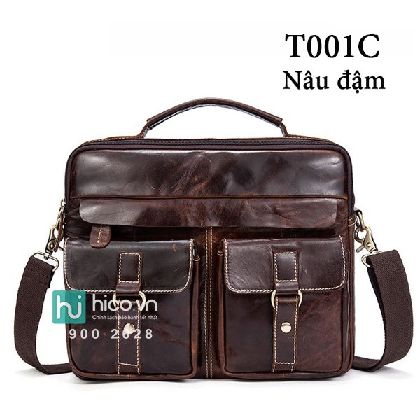 💝[GIÁ SỐC] CẶP DA NAM CÔNG SỞ T001 - DA BÒ XỊN 100% - SANG TRỌNG TRÊN TỪNG CENTIMET - TẶNG CÁP SẠC