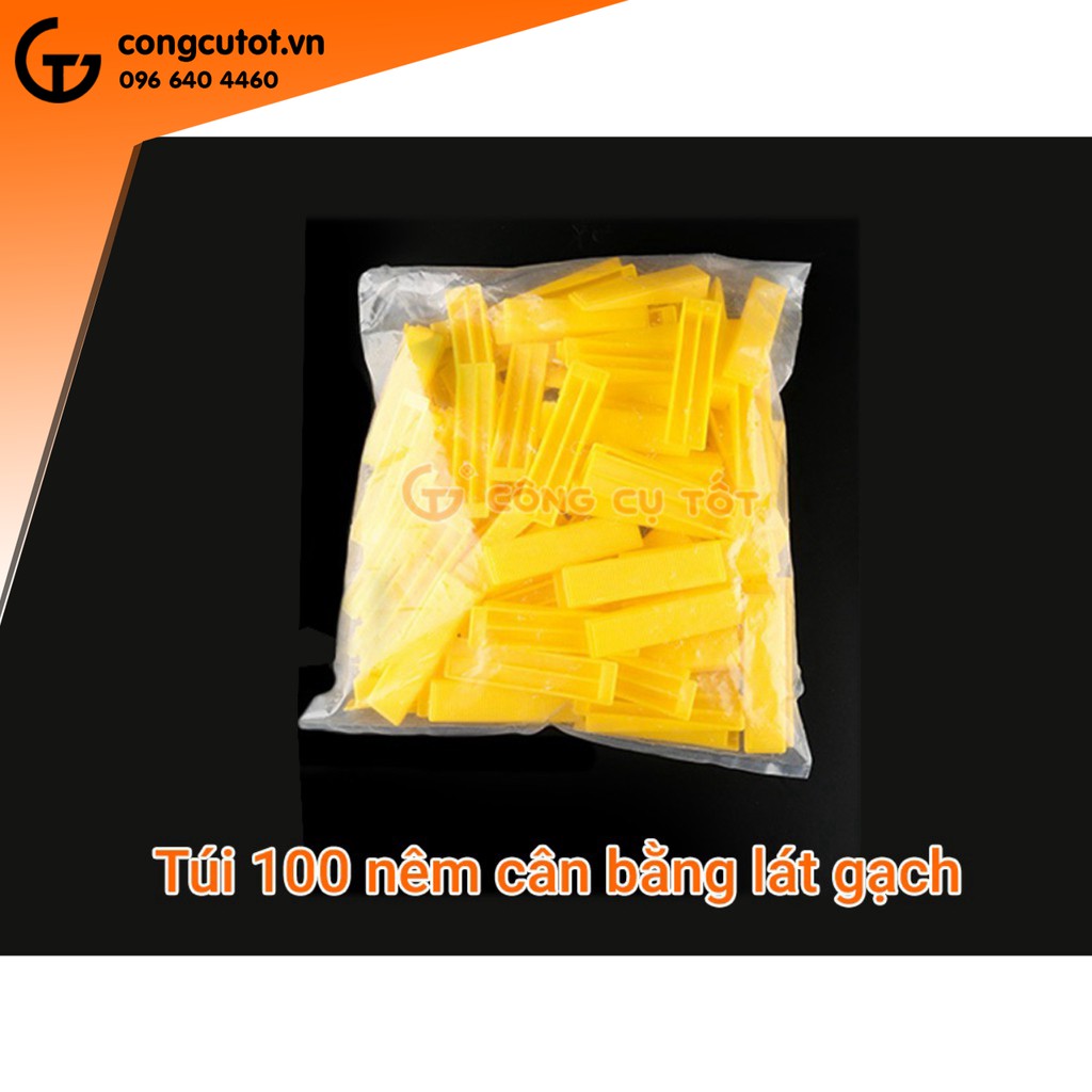 Túi 100 nêm cân bằng lát gạch