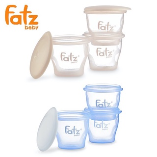 Bộ 3 cốc trữ thức ăn dặm fatzbaby cho bé 85ml - fb0010n