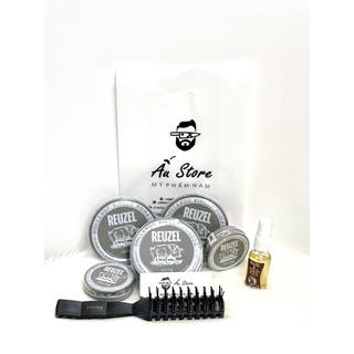 Sáp Vuốt Tóc Reuzel Extreme Hold Matte Pomade + Quà Tặng Cao Cấp