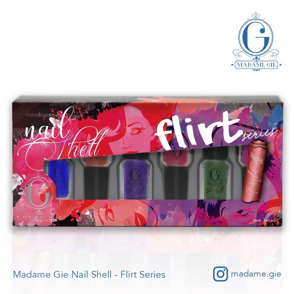 (Hàng Mới Về) Set 6 Lọ Gel Lột Mụn Đầu Đen Madame Gie Kutek N-Shell