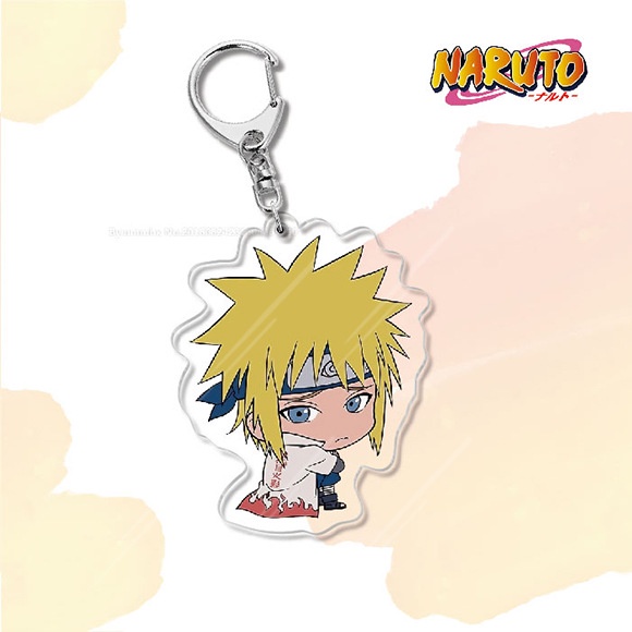 Móc Khóa Bằng acrylic Hình Anime Naruto Uzumaki Kakashi Haruno Sakura