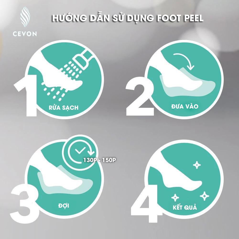 Hộp 1 đôi  2 miếng Ủ DA CHẾT CHÂN  FOOT PEEL, thương hiệu CEVON,  xuất xứ Korean