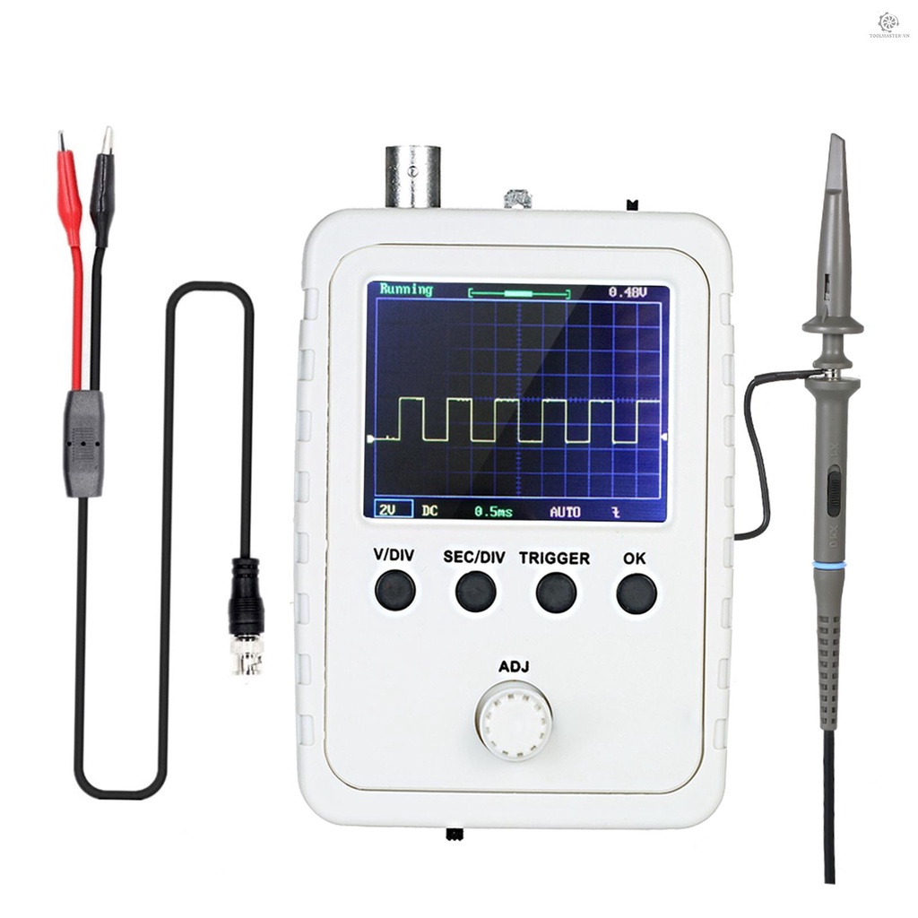 Bộ Máy Hiện Sóng Dao Động Kỹ Thuật Số TFT 2.4-inch TFT Có Bộ Chuyển Đổi Nguồn Và Đầu Dò BNC-Clip