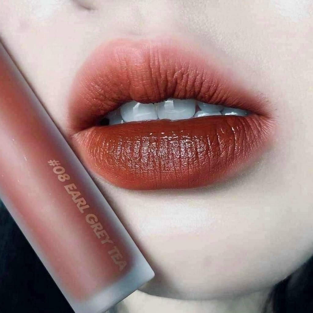 Son Kem Lì Romand Milk Tea Velvet Tint 4.4g Mịn Mượt Như Nhung Màu 08 Earl Grey Tea Màu Nâu Trầm CHÍNH HÃNG