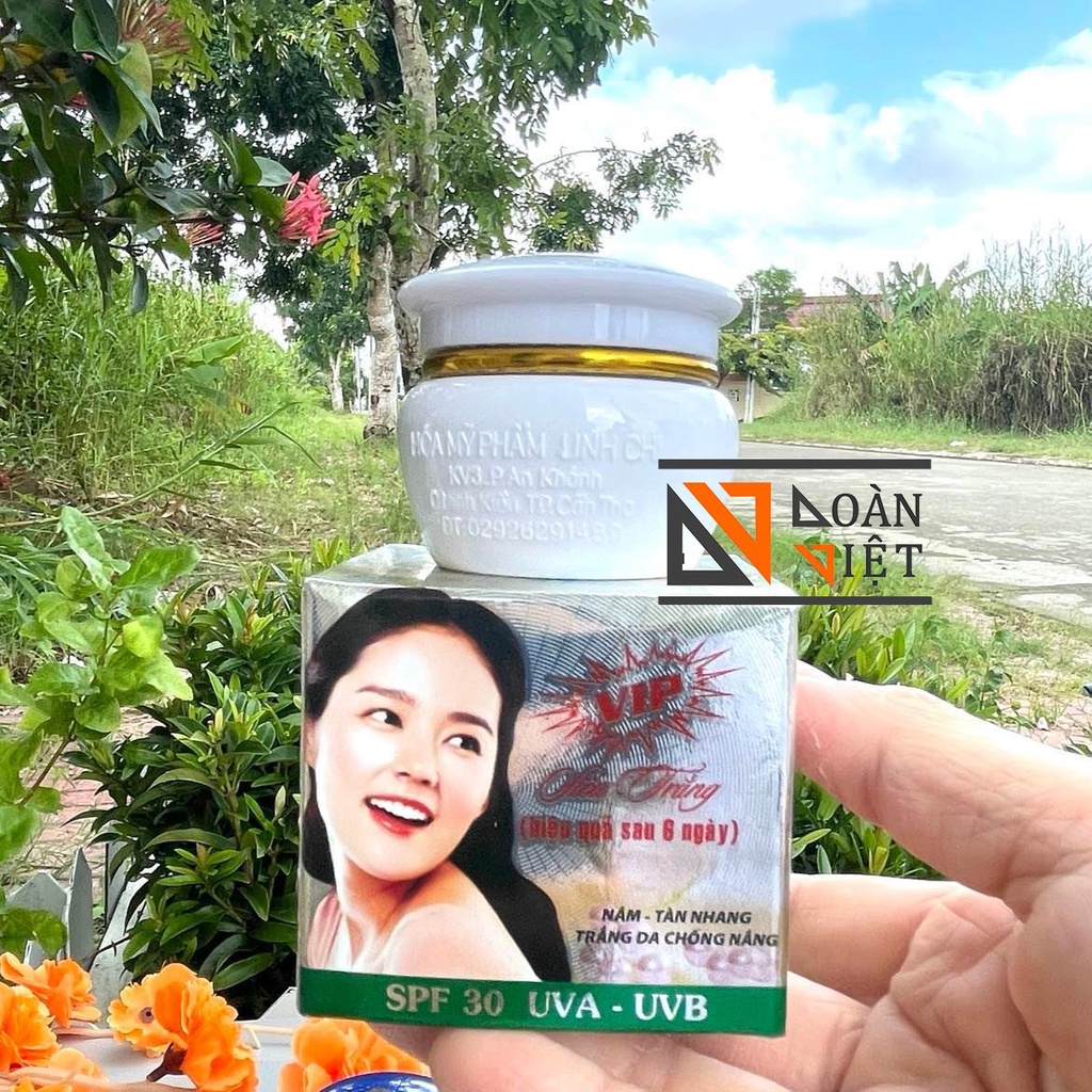 Kem FACE Linh chi Thuý Nga 30g - Ngừa Mụn, Sẹo Thâm nám tàn nhang, Tái tạo, Dưỡng da trắng mịn. Hàng chuẩn Công ty