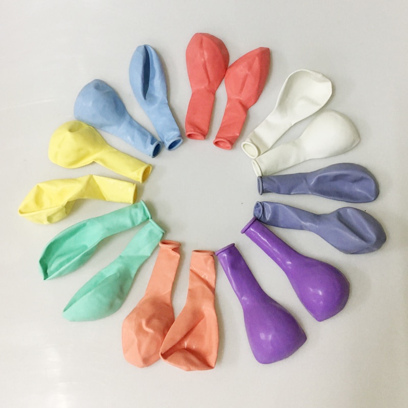 Set 20/ 50 bong bóng cao su 10 inch trang trí tiệc cưới