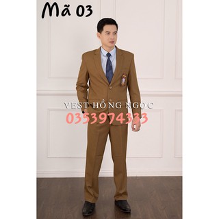 vest trung niên hồng ngọc,comle veston chất vải tuyt si mềm mịn 2021 tặng 1 canavat