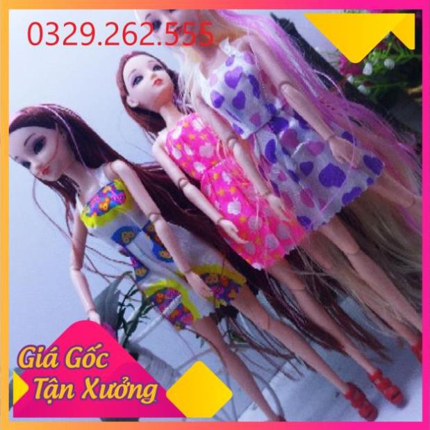 (Sale Khủng) Búp bê mắt ngọc nhiều khớp tóc dài dễ thương loại to khoảng 30cm