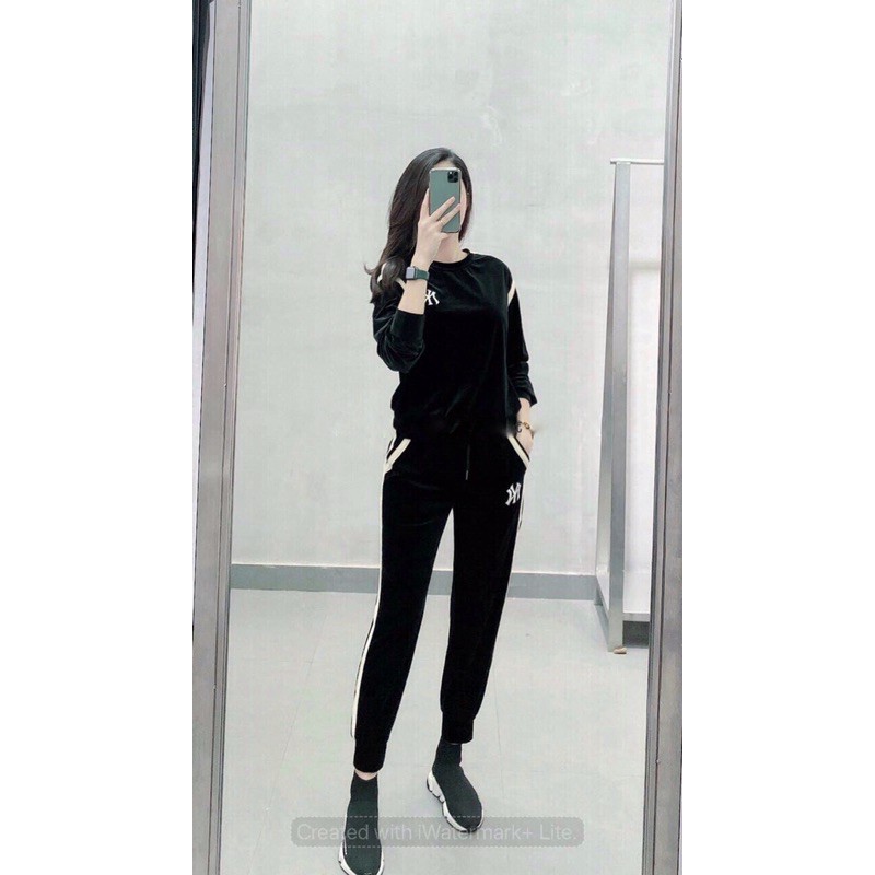 BỘ NHUNG PHỐI THÊU CHỮ SIÊU SANG