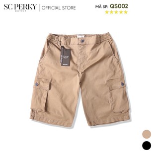 [Mã FAMALLT5 giảm 15% đơn 150K] Quần Short Kaki Cargo QS002 - Chất liệu vải Kaki Cao Cấp - SC Perky Outfit