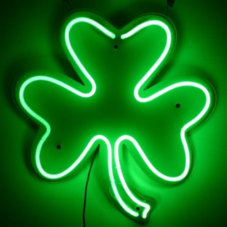 Đèn Neon " Cỏ Ba Lá " trang trí decor không gian của bạn (TẶNG NGAY mạch điều khiển tích hợp)