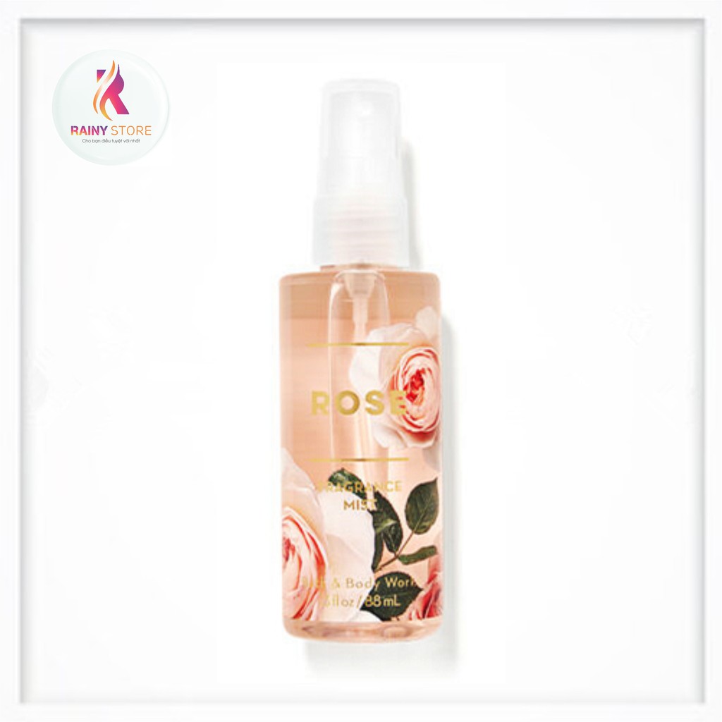Xịt thơm toàn thân mini Bath & Body Works Rose 88ml